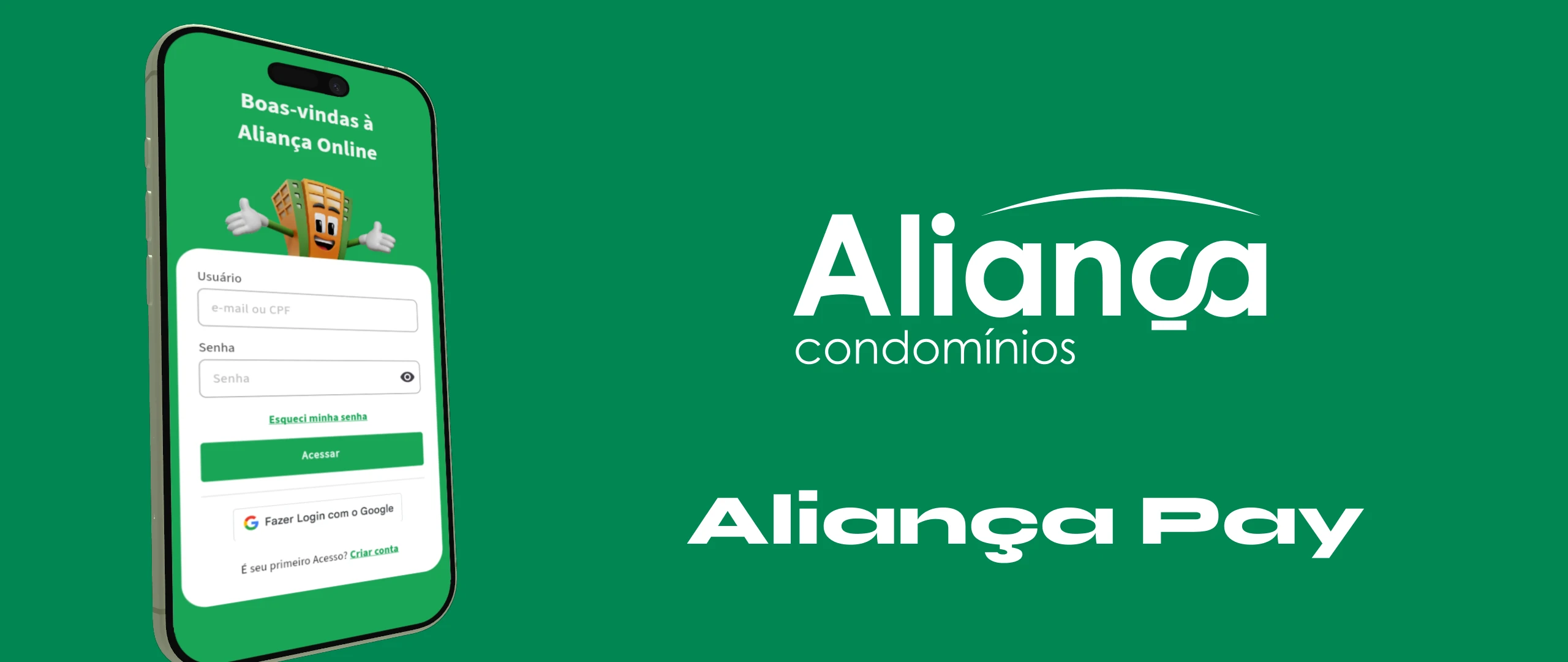 Frame da animação de lançamento do Aliança Pay